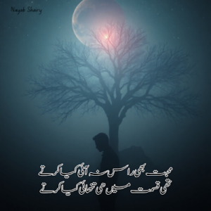 Urdu Ghazal - محبت بھی راس نہ آئی کیا کرتے